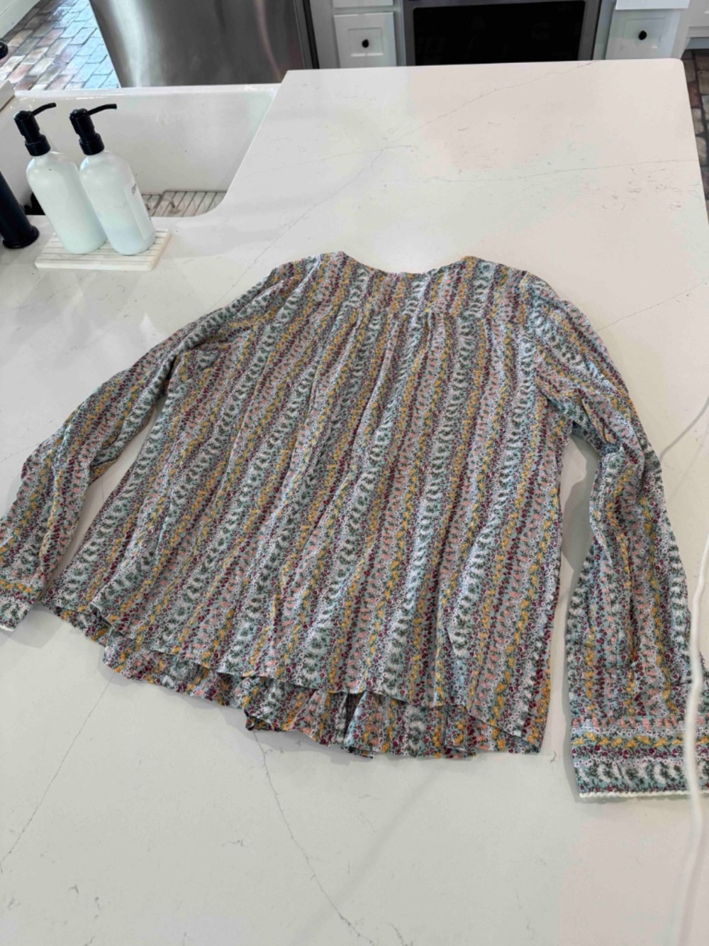Maeve Anthropologie Pintuck Top Sz XL - Picture 2 of 6